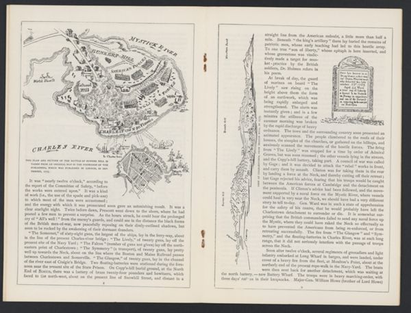 This Plan and Picture of the Battle of Bunker Hill is taken from an original map in the possesion of the publishers, which was published in London in September , 1775