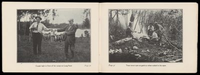 Caught right in front of the camps on Lang Pond; Trout never taste so good as when cooked in the open