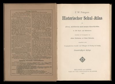 F. W. Putzgers Historischer schul-atlas zur alten, mittleren und neuen geschichte. In 238 haupt-und nebenkarten. Bearbeitet und herausgegeben von Alfred Baldamus und Ernst Schwabe .. [Title page]