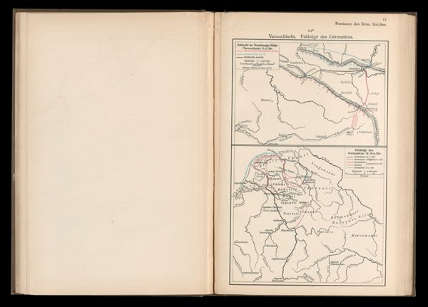 Varusschlacht. Feldzüge des Germanicus.