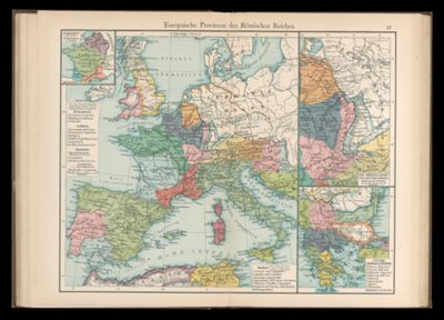 Europäische Provinzen des Römischen Reiches.