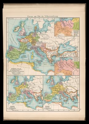 Europa zur Zeit der Völkerwanderung.