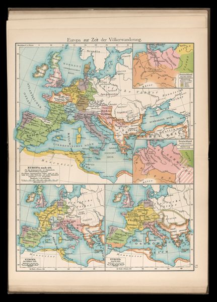 Europa zur Zeit der Völkerwanderung.