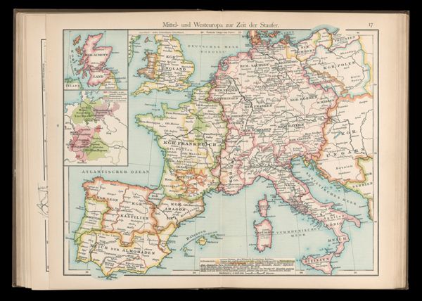 Mittel- und Westeuropa zur Zeit der Staufer.