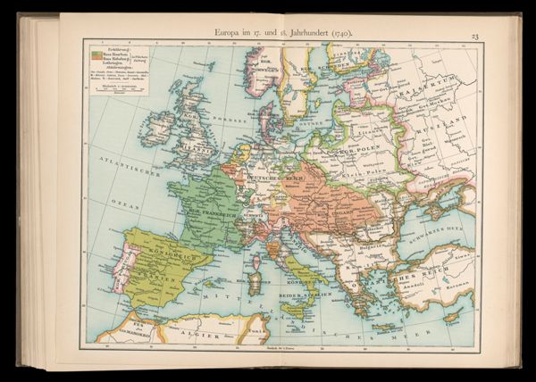 Europa im 17. und 18. Jahrhundert (1740).