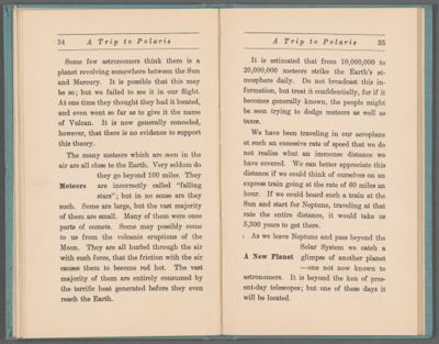 Meteors / a new planet