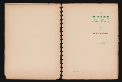 The Maine Sketchbook by M. Mayo Citrin [Title page]