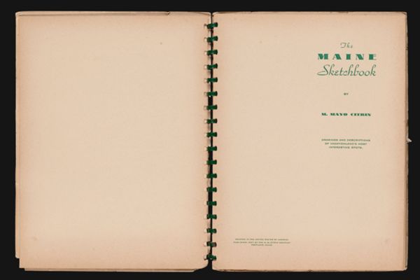The Maine Sketchbook by M. Mayo Citrin [Title page]
