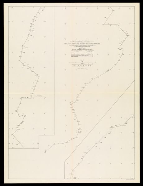 International Boundary Commission United States and Canada Triangulation and precise traverse sketches to accompany the report of the commissioners on the reestablishment of the international boundary from the source of the St. Croix River to the St. Lawrence River Sketch No. 10 Minor Scheme - The Highlands