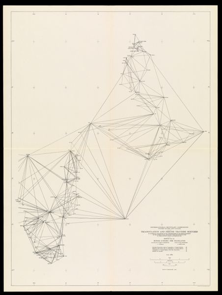 International Boundary Commission United States and Canada Triangulation and precise traverse sketches to accompany the report of the commissioners on the reestablishment of the international boundary from the source of the St. Croix River to the St. Lawrence River Sketch No. 11 Minor Scheme - The Highlands
