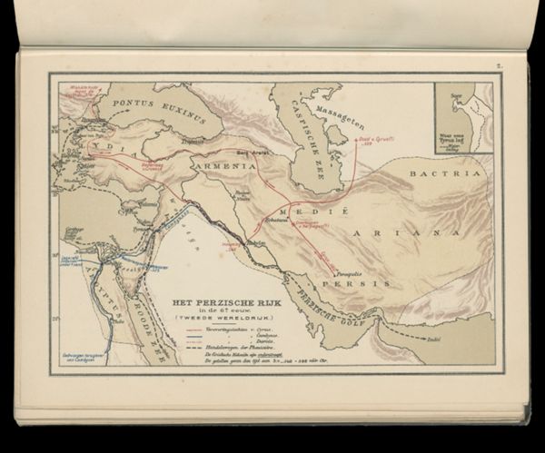 Het Perzische rijk in de 6e eeu.w. (Tweede Wereldrijk.)