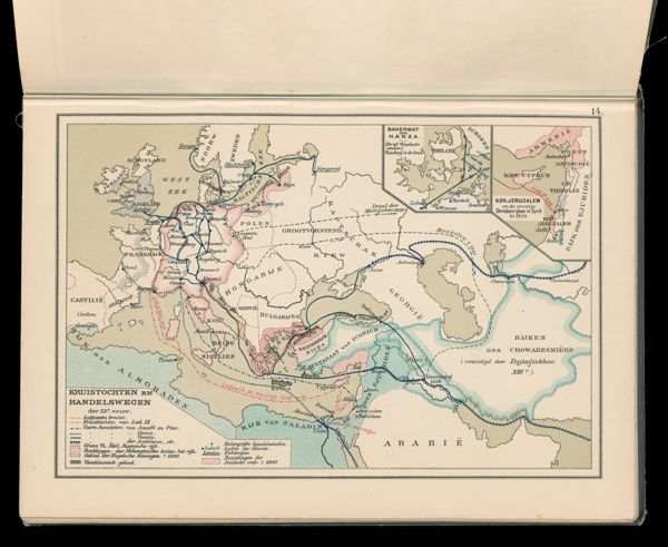 Kruistochten en Handelswgen der 13e. eeuw.
