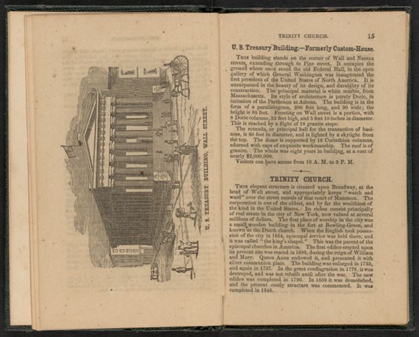 U.S. Treasury Building, Wall Street. / Trinity Church.