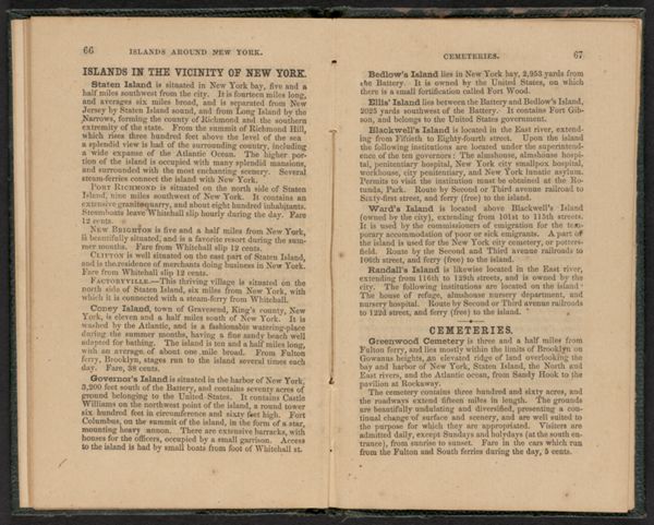 Islands around New York. / Cemeteries.