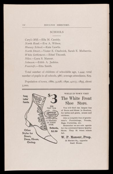The Houlton Directory. Schools 2