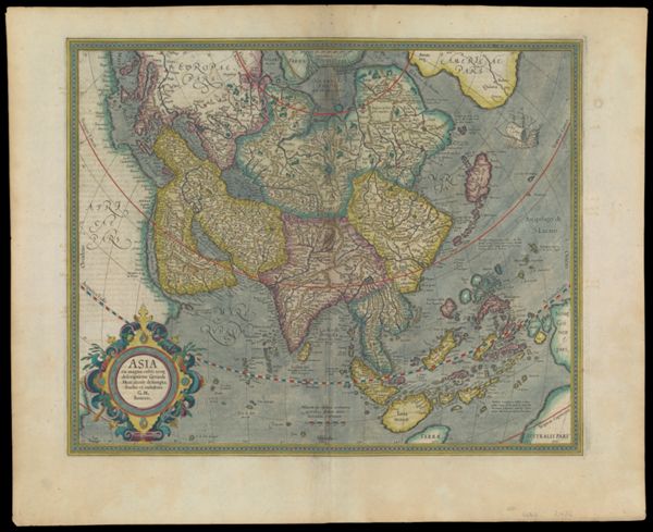 Asia ex magna orbis terre descriptione Gerardi Mercatoris desumpta studio et industria G.M. Iunioris.