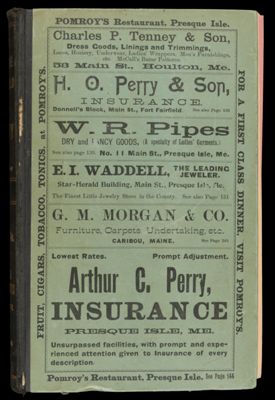 The Houlton directory, 1900 : a complete index to the residents, business, streets, etc. of the town of Houlton, Aroostook County, Maine with other useful information