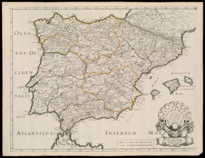 Hispaniae Antiquae Tabulae Authore N. Sanson Christianiss. Gall. Regis Geographo Ao. 1641