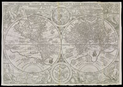 Orbis Terrarum typus de integro multis in locis emendatus auctore Petro Plancio 1594.