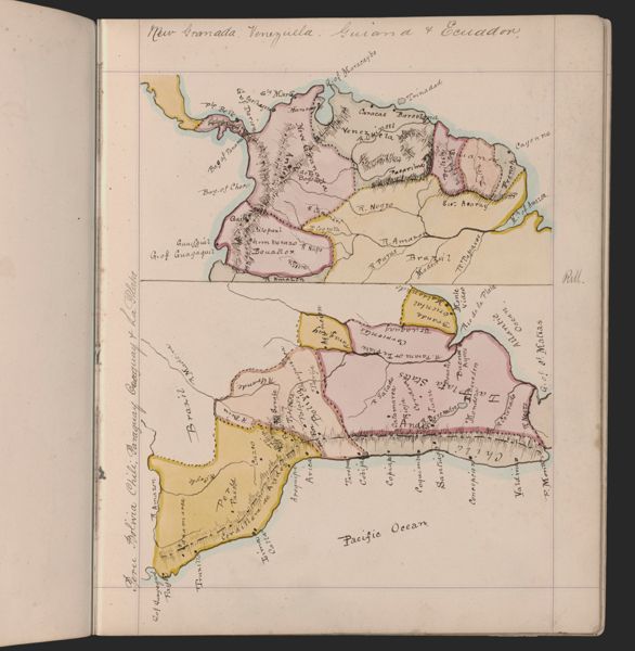 New Granada, Venezuela, Guiana + Ecuador.