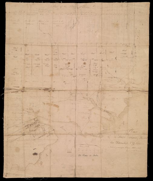 Plan of south Division of Trescott, Late Township No. 9, East Division, so laid out and surveyed between 1806 and 1834