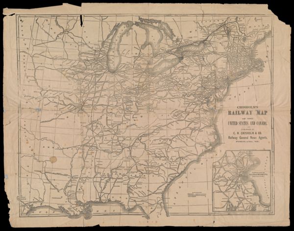 Chisholm's Railway Map of the United States and Canada