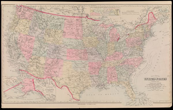 Gray's New Map of the United States