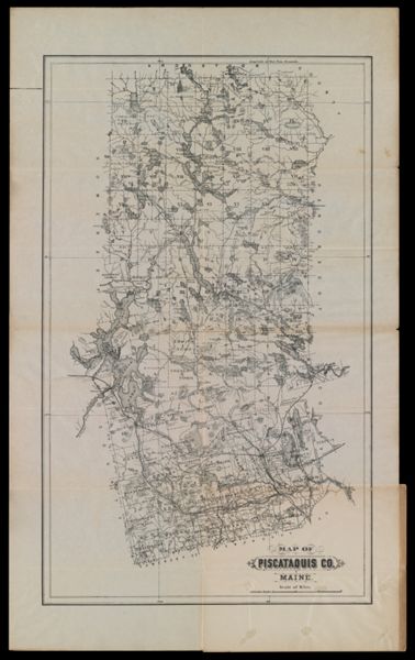 Map of Piscataquis Co. Maine