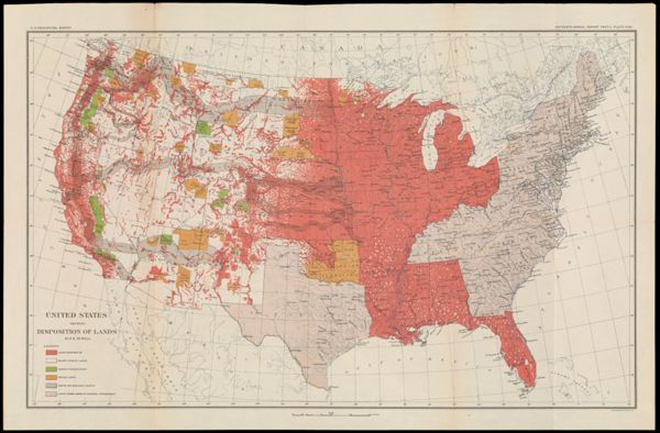 United States Showing Disposition of Lands