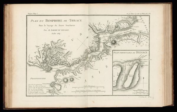 Plan du Bosphore de Thrace pour le voyage du Jeune Anacharsis