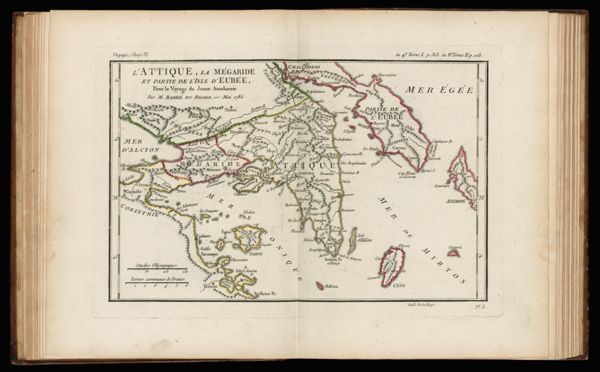 L'Attique, la Mégaride et partie de L'Isle D'Eubée, pour le Voyage du Jeune Anacharsis