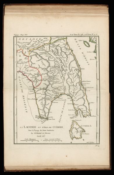 La Laconie et L'Isle de Cythre pour le voyage du Jeune Anacharsis