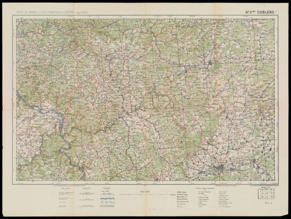 Carte de France et des Frontieres