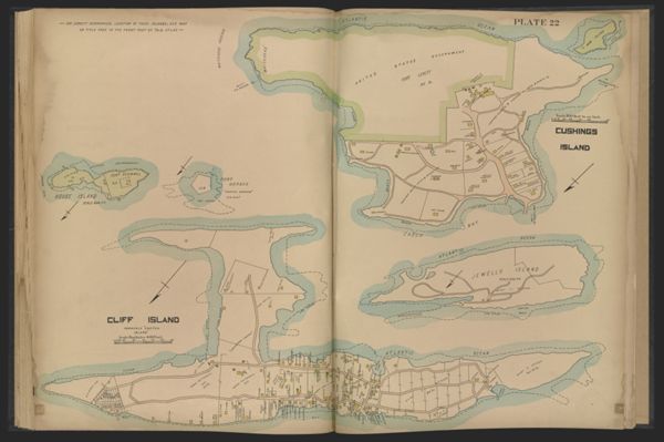 Plate 22 - Cliff Island - Cushings Island