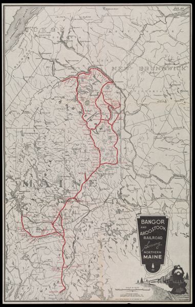 Bangor and Aroostook Railroad serving northern Maine