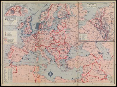 H.V. Kaltenborn's new 1940 war map of Europe