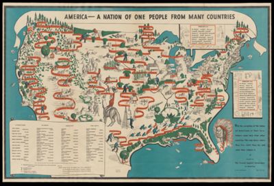 America, a nation of one people from many countries