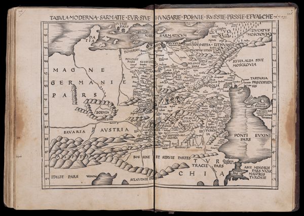 Tabula - Moderna - Sarmatie - Eur - Sive Hungarie - Polonie - Russie - Prussie - et - Valachie