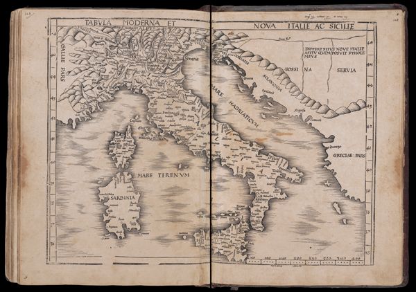 Tabula Moderna et Nova Italie ac Sicilie