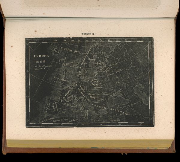 (Numero 19.) Europa en 1556 al fin del reinado de Carlos V