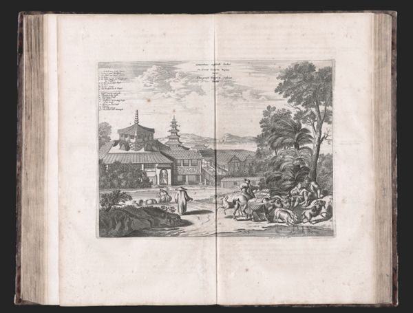 Gotzenhaus ausserhalb Sackai de groote Tempel buyten Saccay The great Temple without Saccay