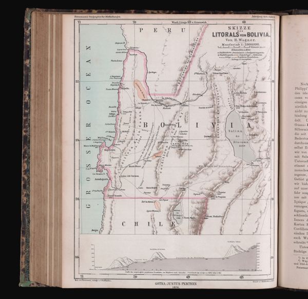 Skizze des Litorals von Bolivia.