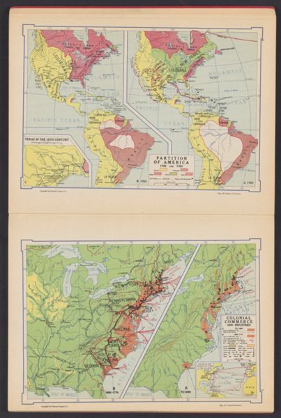 Partition of America 1700 and 1763