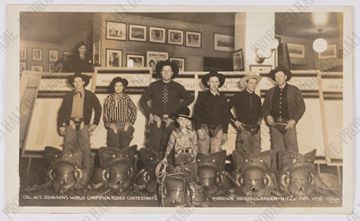 1935 Colonel W.T. Johnson's World Champion Rodeo Contestants
