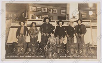 1935 Colonel W.T. Johnson's World Champion Rodeo Contestants