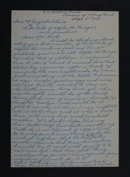 Bertha Deniston Cunningham to Beta Beta Chapter Letter, September 5, 1946
