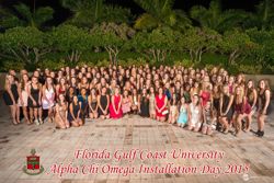 Kappa Chi Chapter at Installation Photograph, November 7, 2015