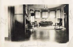 Alpha Mu (Indiana University) chapter house parlor, 1922, photograph