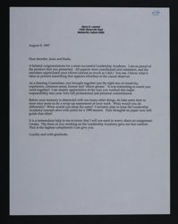 Nancy Leonard to Maude, Schneider and Reed Letter, August 9, 1997