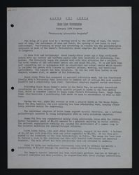 Know Your Fraternity: Fraternity Altruistic Projects, February 1936
